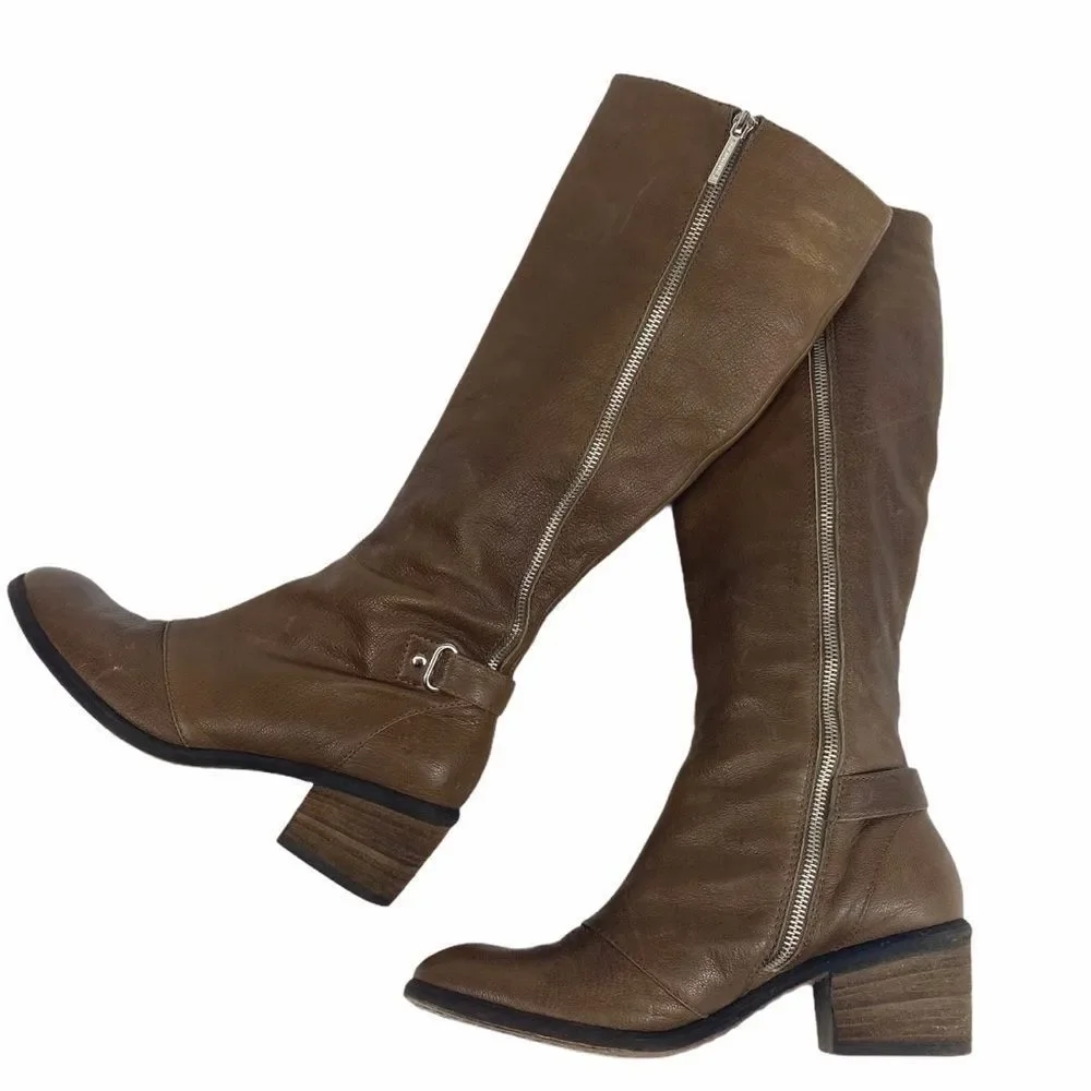 Donald J Pliner Tall pebbled leather 'Dalee' Boot - Picture 4 of 16